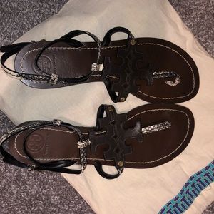🦋SALE🦋 Tory Burch Strappy Snakeskin sandals 🐍